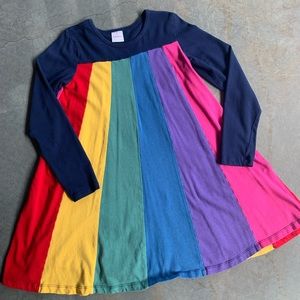 Hanna Andersson rainbow swing dress size 120/8